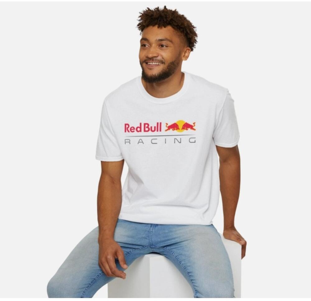 Puma White Unisex Tee "Red Bull Racing" - Size Medium